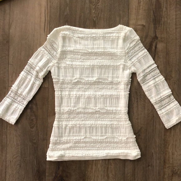 Worn once! - WHBM Fitted Lace Shirt - Picture 6 of 9